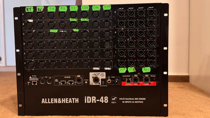 Allen & Heath iDR-48 MixRack with M-DANTE-A Dante Card image 1