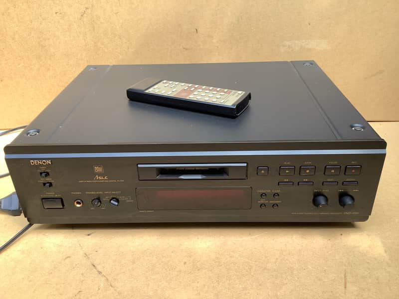 Denon DMD 1000 mini disc minidisc player recorder with remote | Reverb