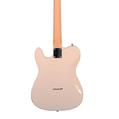 Huntington GE149-RWB T-Style Basswood Solid Body Maple Neck 6-String Electric Guitar w/Gig Bag &Pick image 2