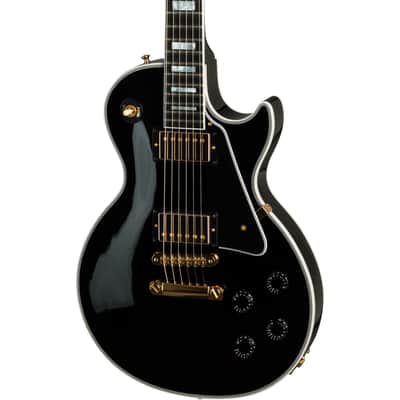 Gibson Les Paul Custom Electric Guitar w/ Ebony Fingerboard - Ebony image 1