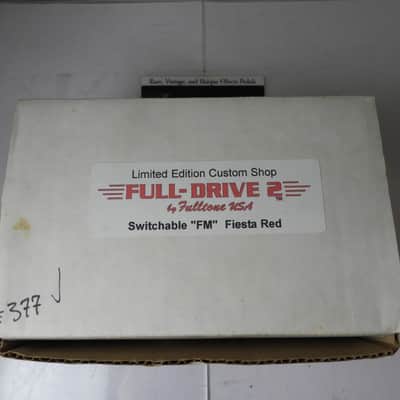 Fulltone Custom Shop Full Drive 2 Overdrive Effects Pedal Fiesta Red w/Box image 9
