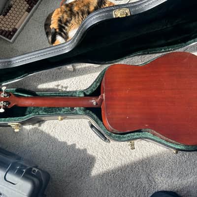 Yamaha FG-180 Jumbo Dreadnought - Nippon Gakki Red Label Japan - Freshly Serviced - Neck Reset / Nut / Saddle - Relic image 7