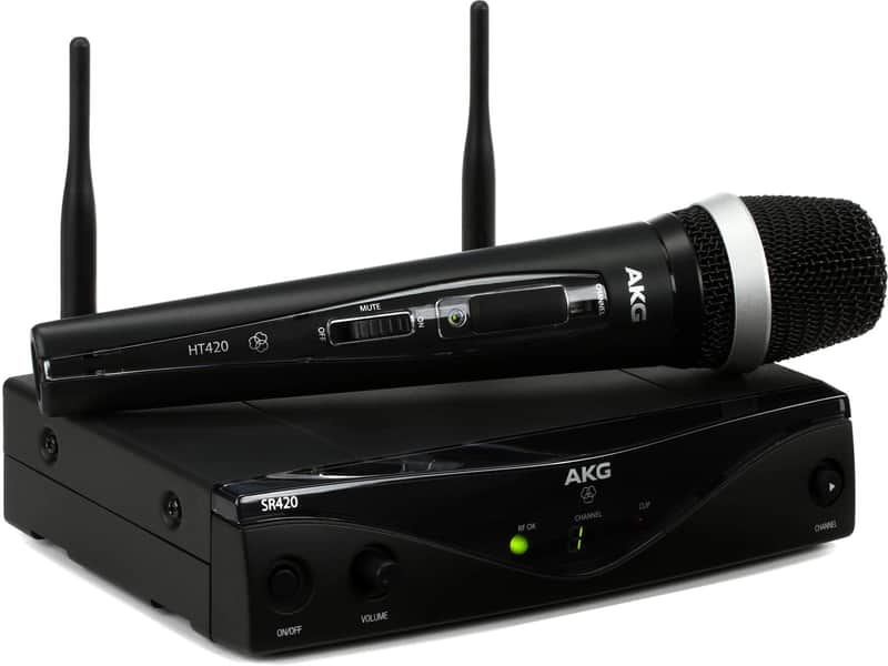 AKG WMS420 Vocal Wireless Microphone Set, Band A 530.025 - 559.000 MHz image 1