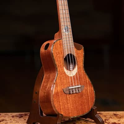 Ortega ECLIPSE-CC4 Custom Built Series Solid Mahogany Top Okoume Neck 4-String Concert Ukulele w/Gig Bag image 12