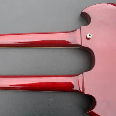 Burny  Jimmy Page Red RSG-140 Double Neck Guitar CIRCA 1992 Cherry Red image 20