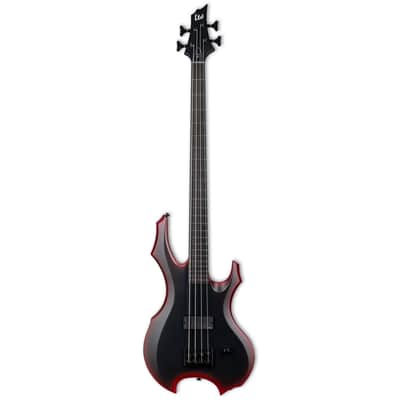 ESP LTD FL-4 Fred Leclercq Signature Bass Black Red Burst Satin + ESP Case B-STOCK image 4