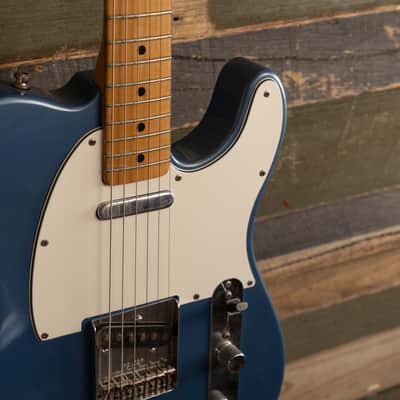 Fender Telecaster (Refinished) 1975 w/ OHSC Lake Placid Blue image 3