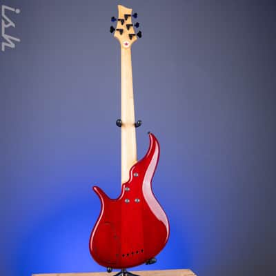 2004 F Bass BNF5 Fretless Transparent Red image 13