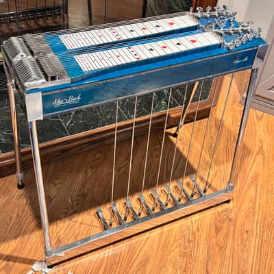 Vintage Sho Bud Super Pro 1981 - “Blue Darlin”Custom Flame Maple image 1