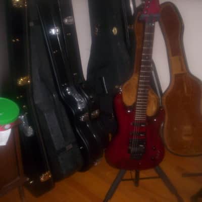 Vintage Aria Pro II / Case CT Series /Floyd Rose early 80's Red Mahogany image 7