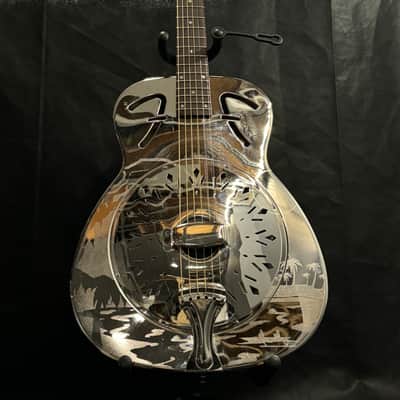 Fender FR-55 Hawaiian Resonator Acoustic Guitar 2012 - Bell Brass Nickel image 1
