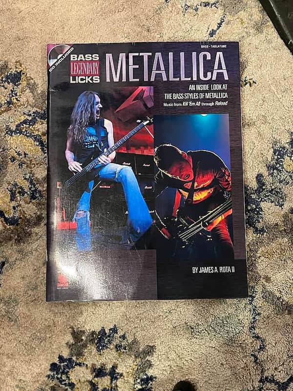 Cherry Lane Bass Legendary Licks Metallica An Inside Look At The Bass Styles of Metallica Tab Book