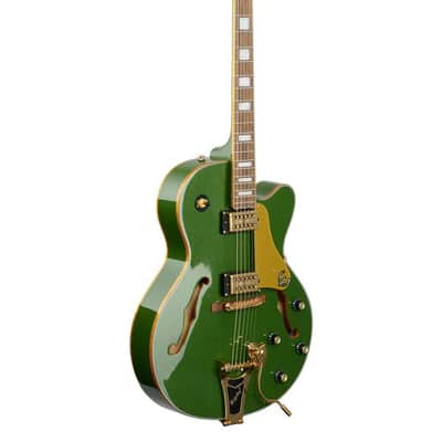 Epiphone Emperor Swingster Hollowbody Electric Guitar Forest Green Metallic image 8