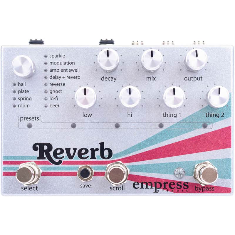Empress Effects Reverb True Buffered Bypass Guitar Effects Stompbox FX Pedal