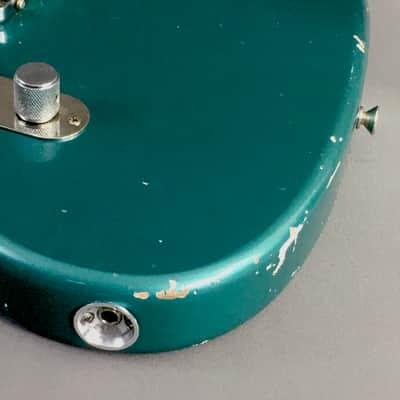 LEFTY! USA Boutique Custom Relic Sherwood Green Metallic Nitro Lacquer Jazzcaster Telemaster Guitar Left 7.2 lb HSC image 21