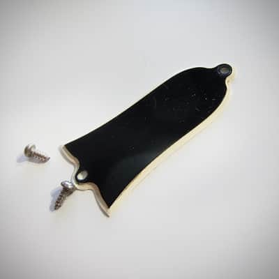 Gibson Truss Rod Cover Authentic Vintage Part Circa-1960-Black Plastic image 3