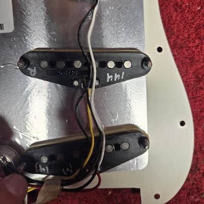 Fender Tex-Mex Loaded Stratocaster Pickguard, Parchment image 6