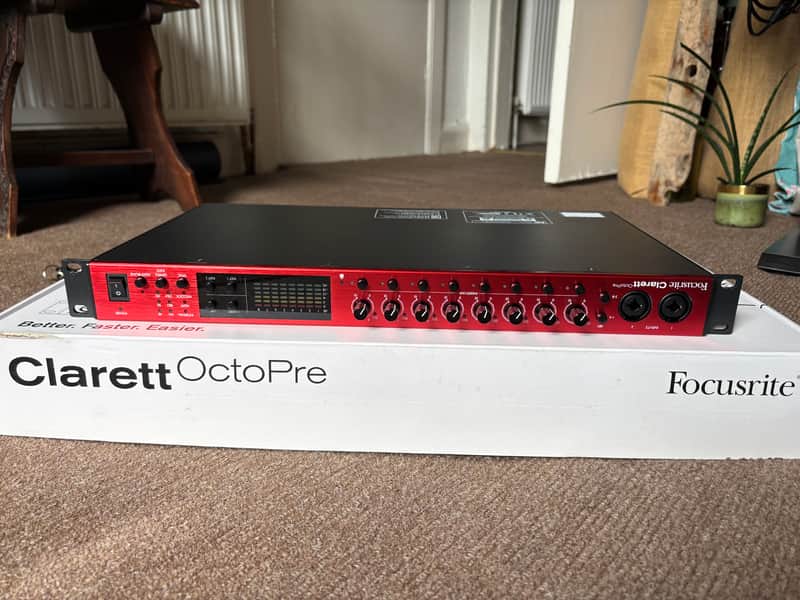 Focusrite Clarett+ OctoPre 8-Channel Microphone Preamp with ADAT I/O