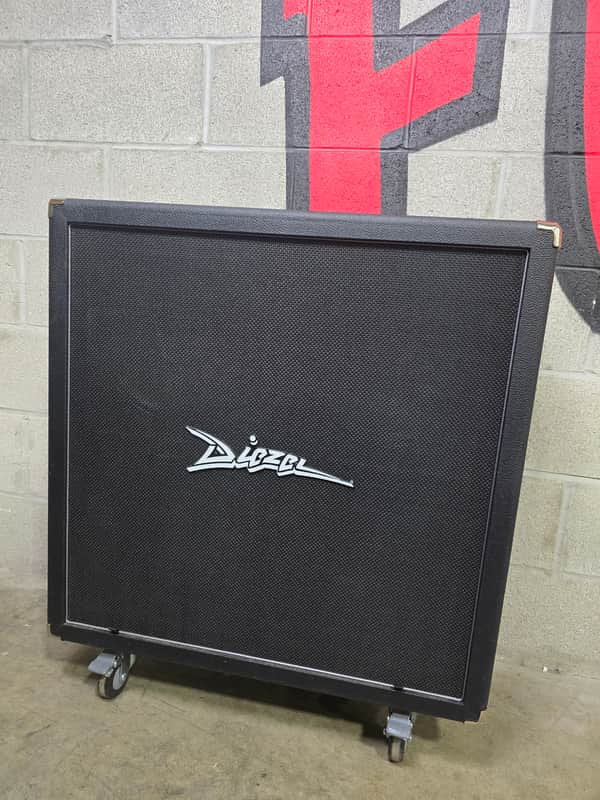 Diezel 412-FV Front-Loaded 240-Watt 4x12" Guitar Speaker Cabinet 2010s - Black image 1