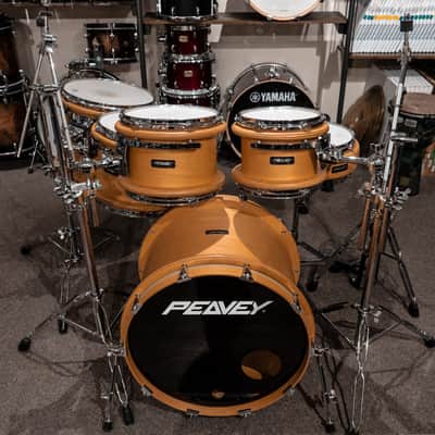 Peavey Radial Pro 1000 Kit with Hardware, 10, 12, 14, 16, 22, 14sn, Clear Maple, Made in USA image 1