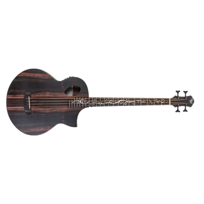 Michael Kelly Dragonfly 4 Acoustic Electric Bass Guitar, Fishman, Java Ebony image 1