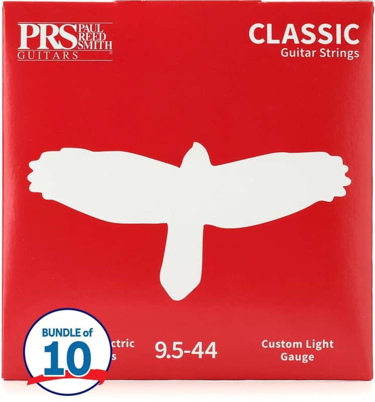 PRS Classic Electric Guitar Strings - .0095-.044 Custom Light 10-pack image 1