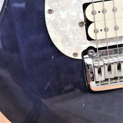 Dean Avalanche 1990-2000 Royal Blue with white pearlized scratch plate image 3