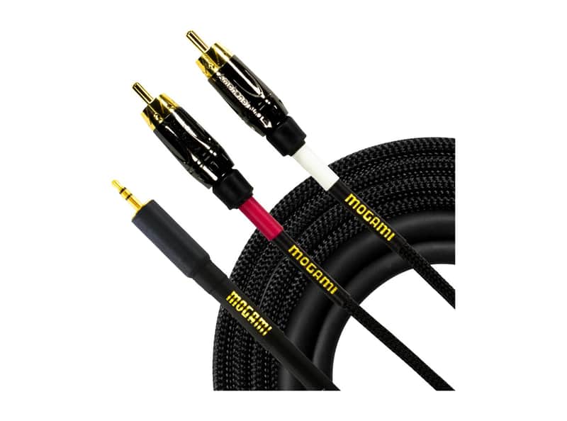 Mogami Gold 3.5 2 RCA 06 3.5mm to Dual RCA Cable - 6FT [DEMO] image 1