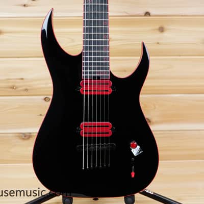 Schecter Sunset-7 Red Dawn - Gloss Black image 1