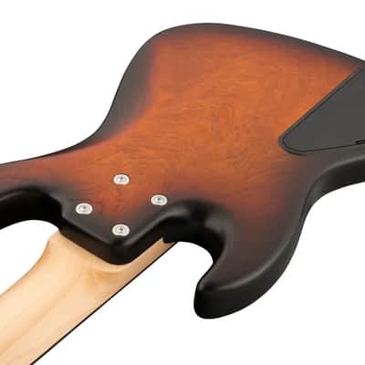 Sadowsky MetroLine 21-Fret Vintage P/J Bass-Swamp Ash Body-5 String-Almond Sunburst Transparent Satin-Fretless image 6