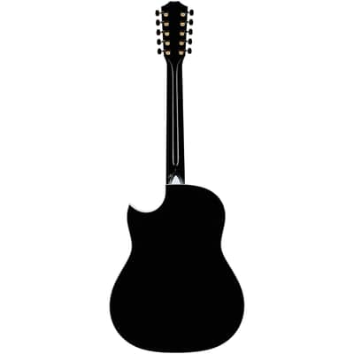 Taylor 657ce Bajo Quinto Grand Pacific Acoustic-Electric Guitar, 10-String (with Case), Black image 4