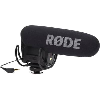 RODE RODVMPR VideoMic Pro R Cardioid Condenser Shotgun Mic w/ Rycote Lyre Shockmount