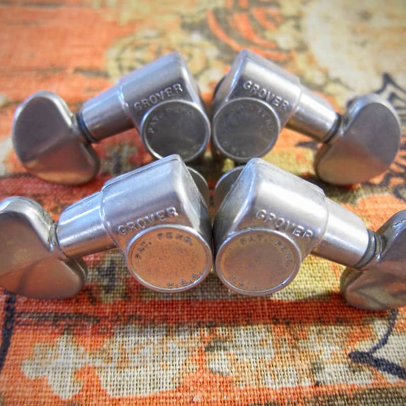 1960s-1970s Grover Rotomatics Nickel with Metal Buttons