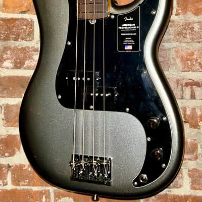 NEW Fender American Professional II Precision Bass - Mercury with Rosewood Fingerboard, Help Small Business & Buy It Here ! image 1