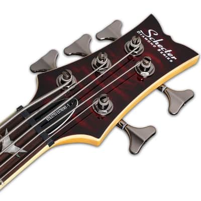 Schecter Stiletto Extreme-5 Left Handed Bass Guitar Black Cherry image 5