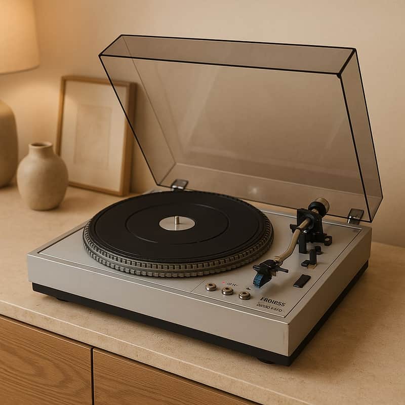THORENS TD-105 Rare Vintage Turntable Warranty Belt Drive Auto Stop