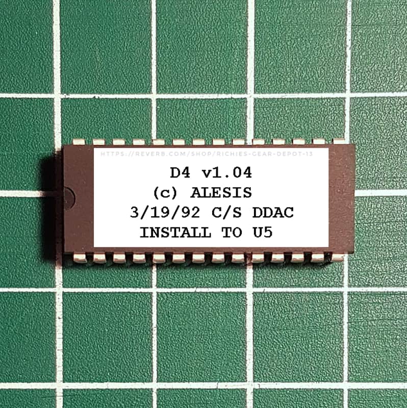 Alesis D4 OS v1.04 EPROM Firmware Upgrade KIT image 1