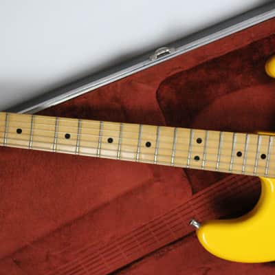RARE 1981 Vintage Fender Stratocaster Hardtail ~Monaco Yellow~ Maple Neck STRAT +OHSC USA 1970s 1980s image 3