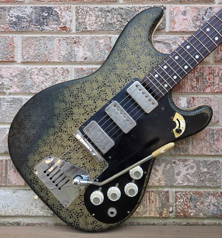 Vintage Circa 1965 Hofner 173 "Brokat" Vinyl Finish Electric Guitar w/ Original Hardshell Case! image 1