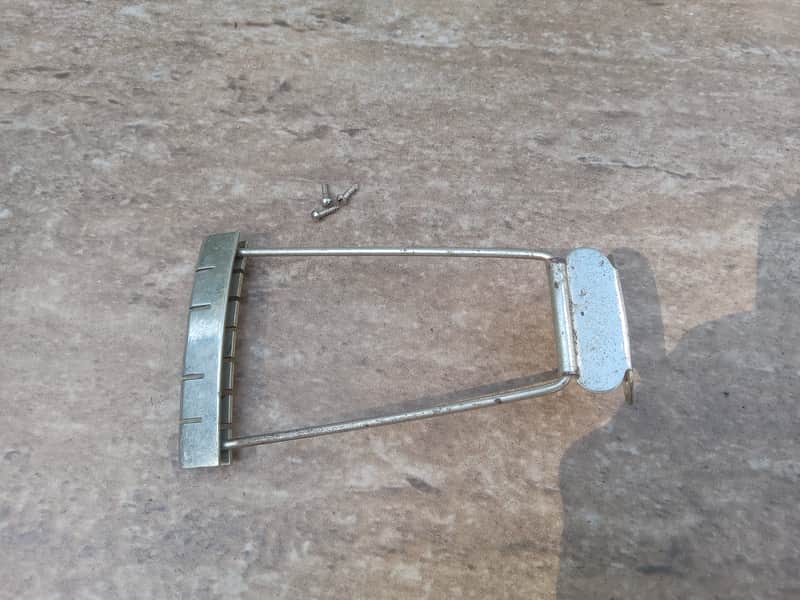 Vintage Late 1950's Silvertone Archtop Guitar Tailpiece w/ Mounting Screws! Rare, Original Part! image 1