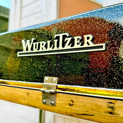 Wurlitzer 200A Electric piano,  rerfurbised in custom black and gold sparkle image 17