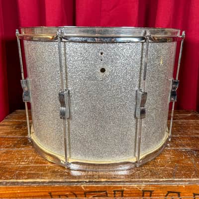 1970s Ludwig 12x17 Tenor Drum Silver Sparkle image 8