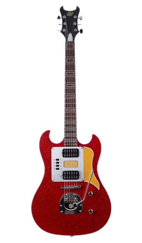 Eastwood P-49 Batwing DLX-Red Sparkle image 1