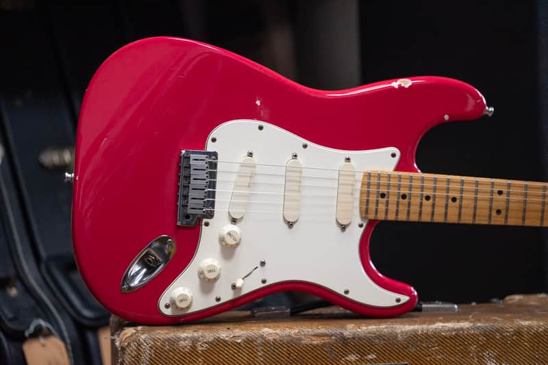 Fender USA Stratocaster Plus 1988 - in Raspberry Razzberry - Like John Mayer's image 1