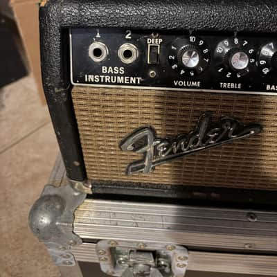 1964 Fender Bassman 2-Channel 50wGuitar Amp 1964 - 1966 - Black Panel image 4