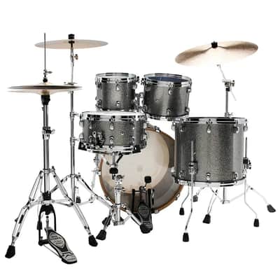 Immagine Tama Starclassic Walnut/Birch 4pc Drum Set Smoked Silver Sparkle - 3