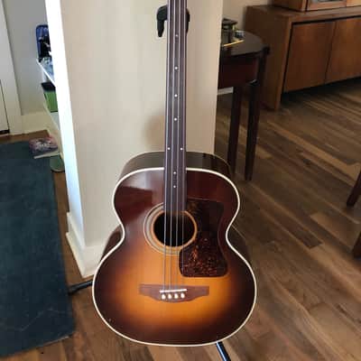 Guild B30E Fretless Acoustic Bass 1996 Tobacco Sunburst image 6
