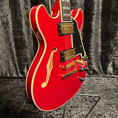 D'Angelico Excel Mini DC Trans Cherry With Free Gig Bag image 2