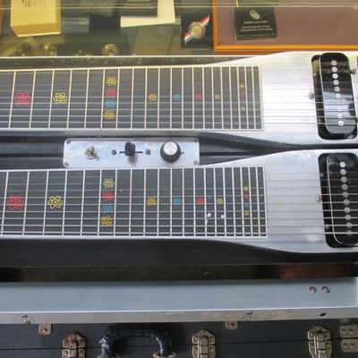 1968 Emmons D 10 Double Neck Push Pull Steel Guitar 8 Pedals 6 Knee Levers image 11