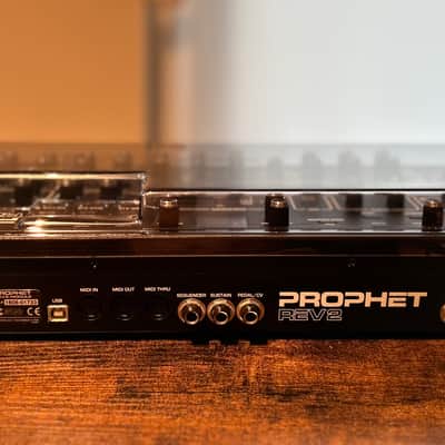 Sequential Prophet Rev2 Desktop 8-Voice - 2018-Present - Black with Wood Sides (incl. Decksaver) image 4